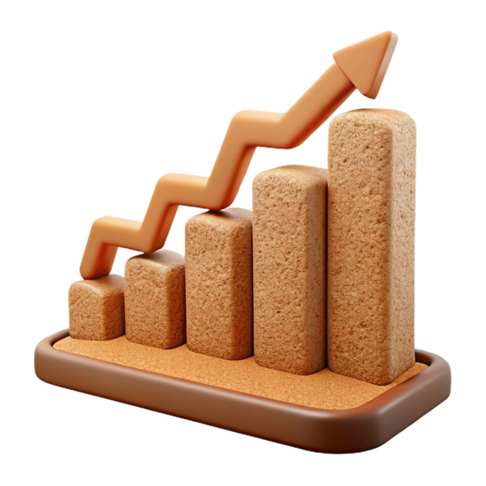 Positive Growth Trend Upward Trajectory and Increasing Metrics png