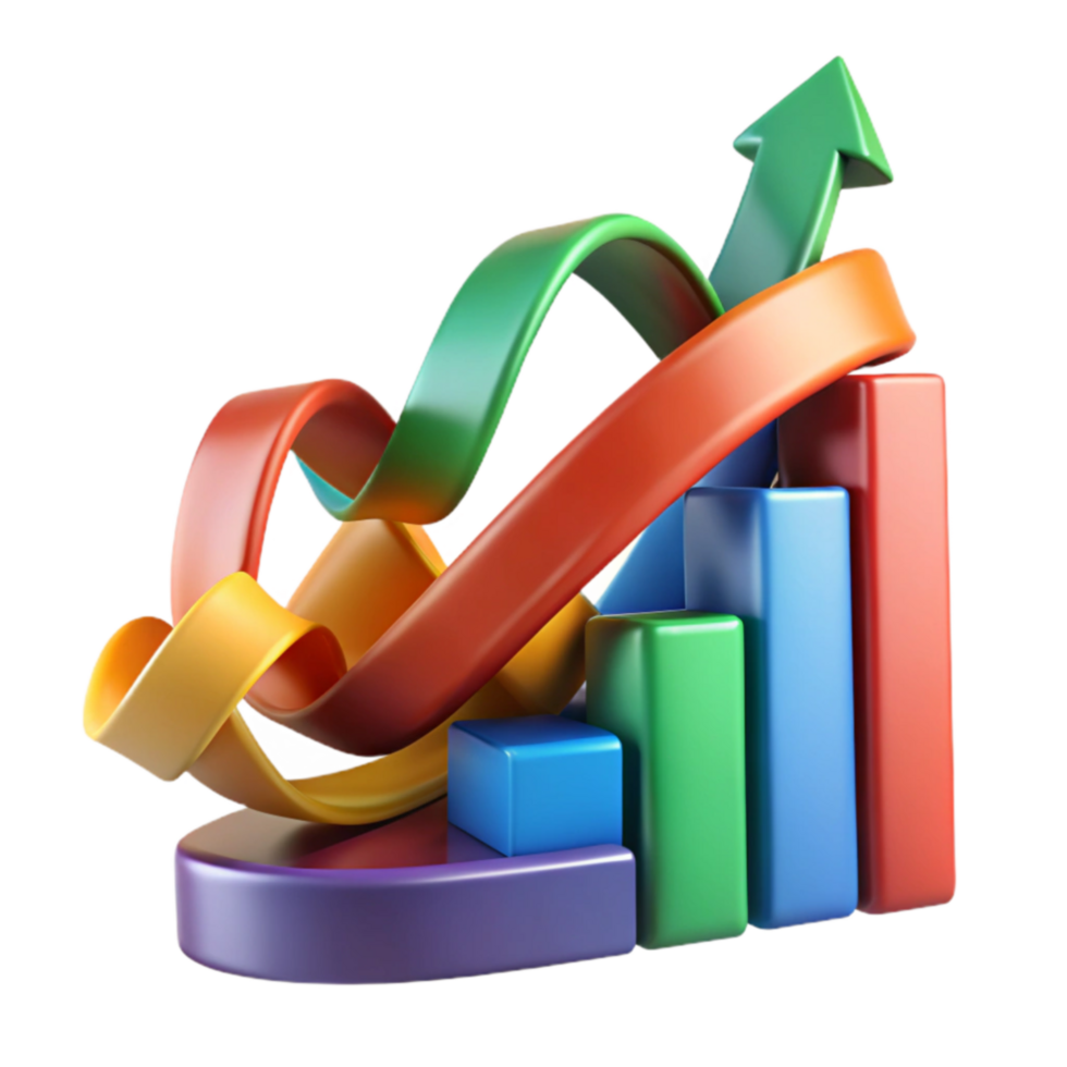 Growth Chart Upward Trend, Progress, Success, Data Visualization, Business Analytics, Financial Performance, Market Research, Statistics, Development, Increase png