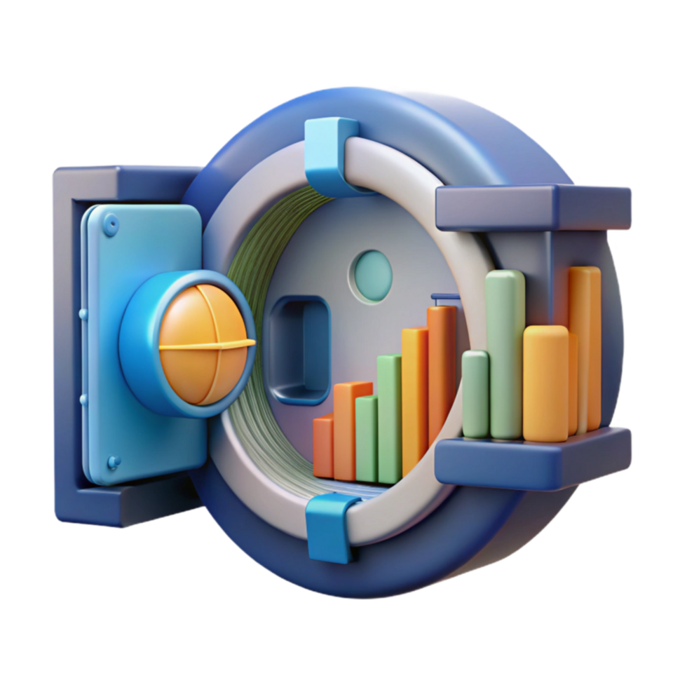 Secure Data Growth Visualizing Financial Progress png