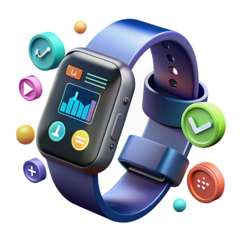 Smartwatch Health Fitness Tracking, App Integration, Stylish Design png