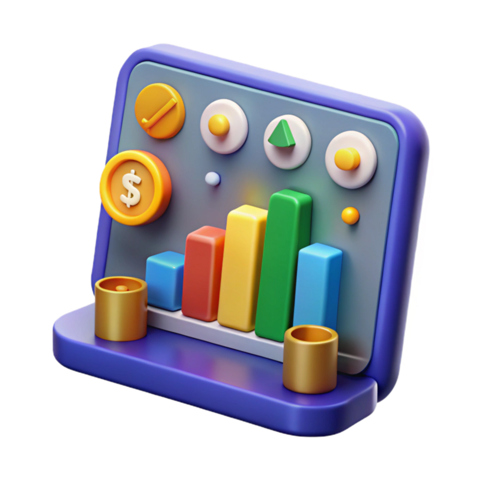 Financial Dashboard Visualizing Growth Metrics png