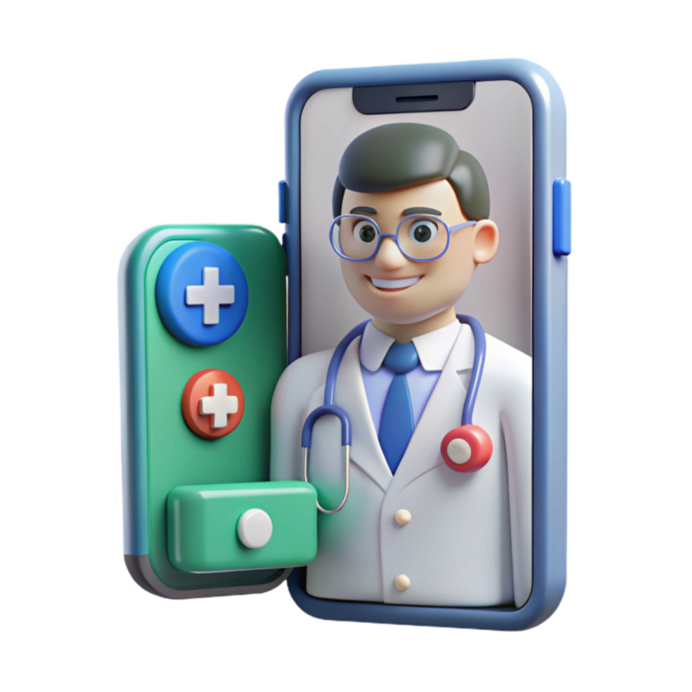 Virtual Doctor Online Healthcare App Interface png