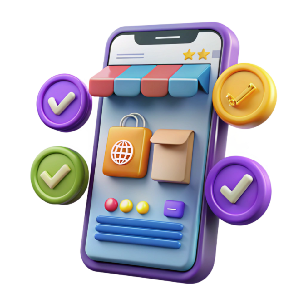 Mobile Shopping App Secure Online Store, Easy Checkout, and Fast Delivery png