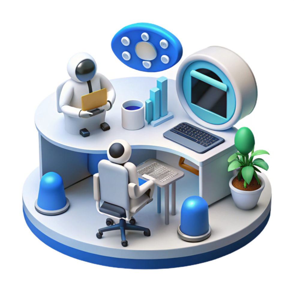 Future Workplace AI Collaboration Automation png