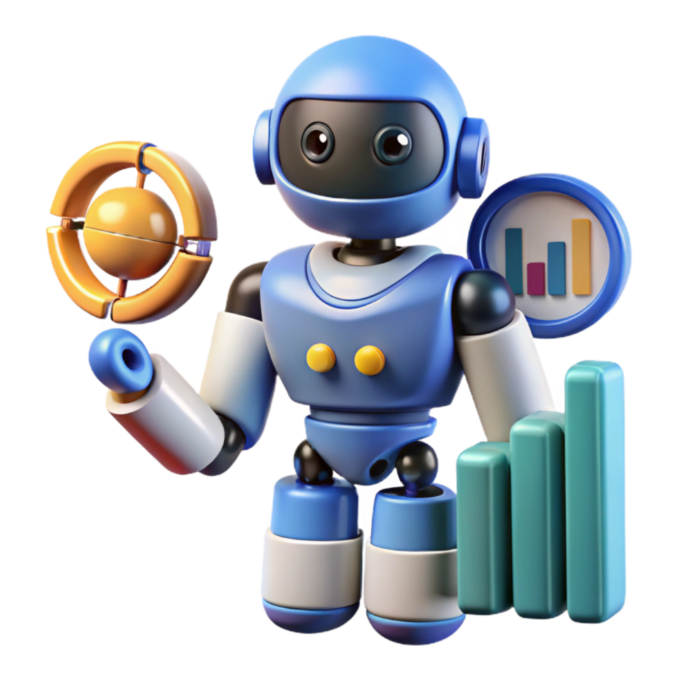 ai robot datos análisis y visualización png