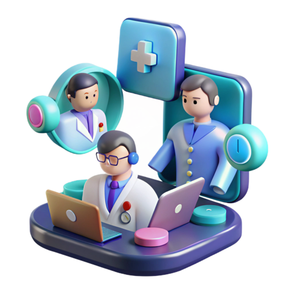 Virtual Healthcare Online Doctor Consultations Medical Support png