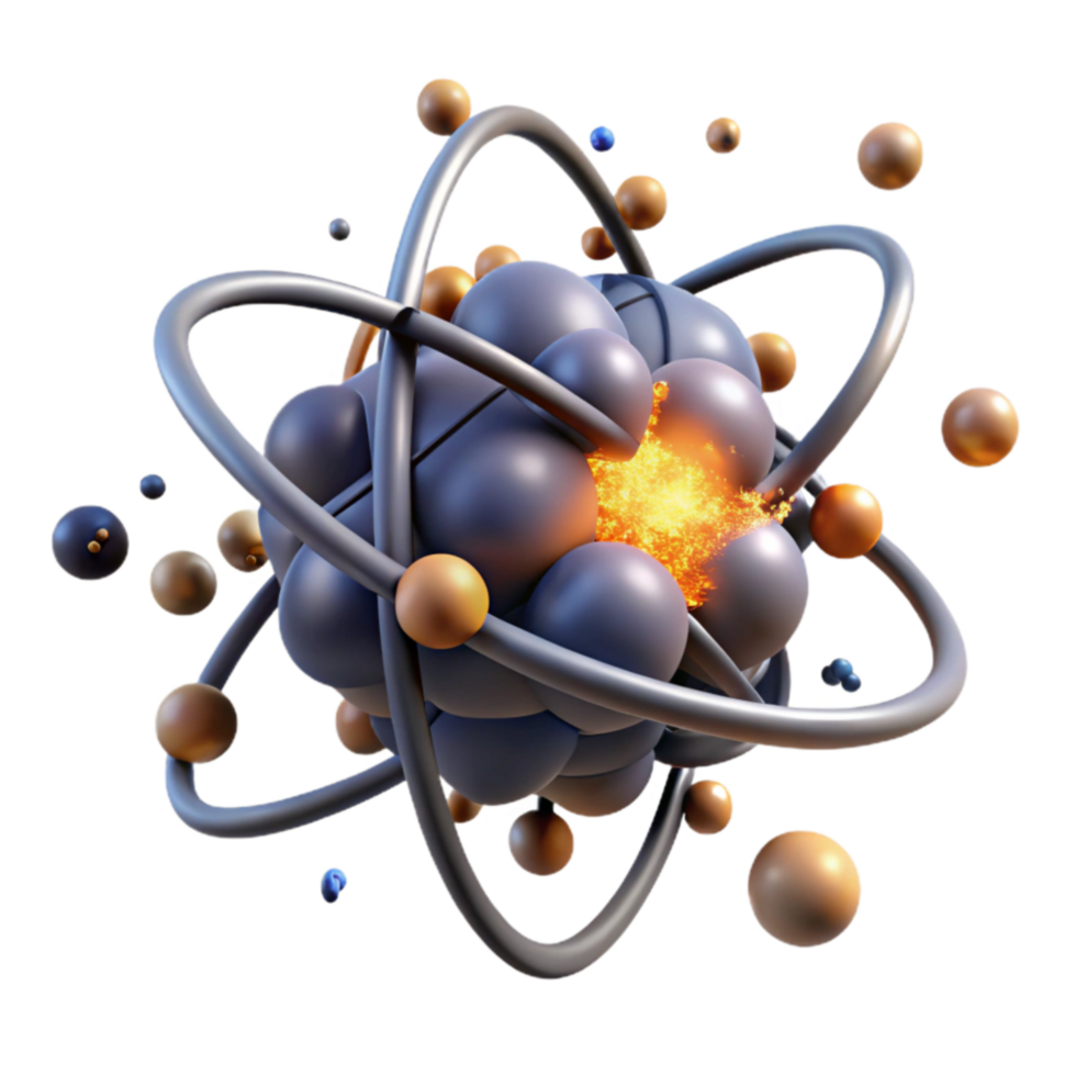 Atomic Structure Exploring Nuclear Fusion and Energy Release png