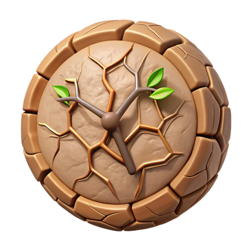 Time s Ticking A Cracked Earth s Plea for Change png