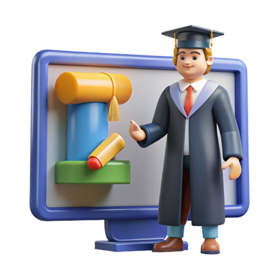 Online Graduation E-Learning Diploma png