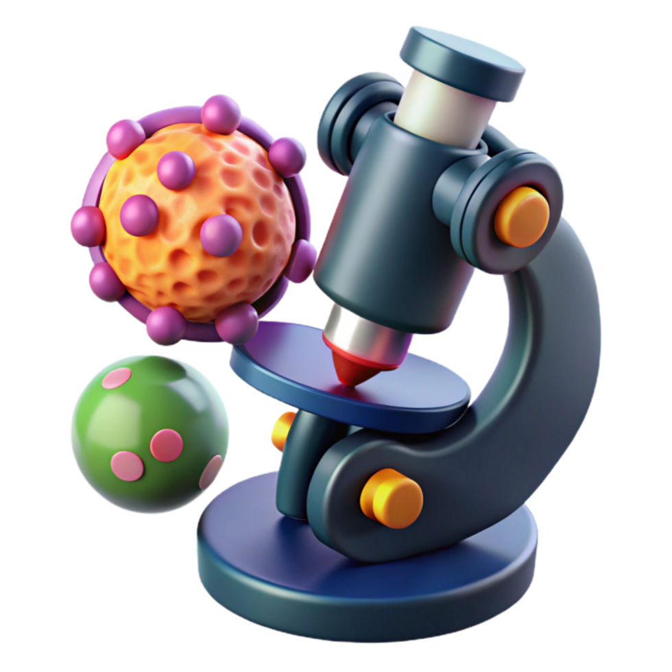 Microscopic View of Pathogens Cellular Research and Analysis png