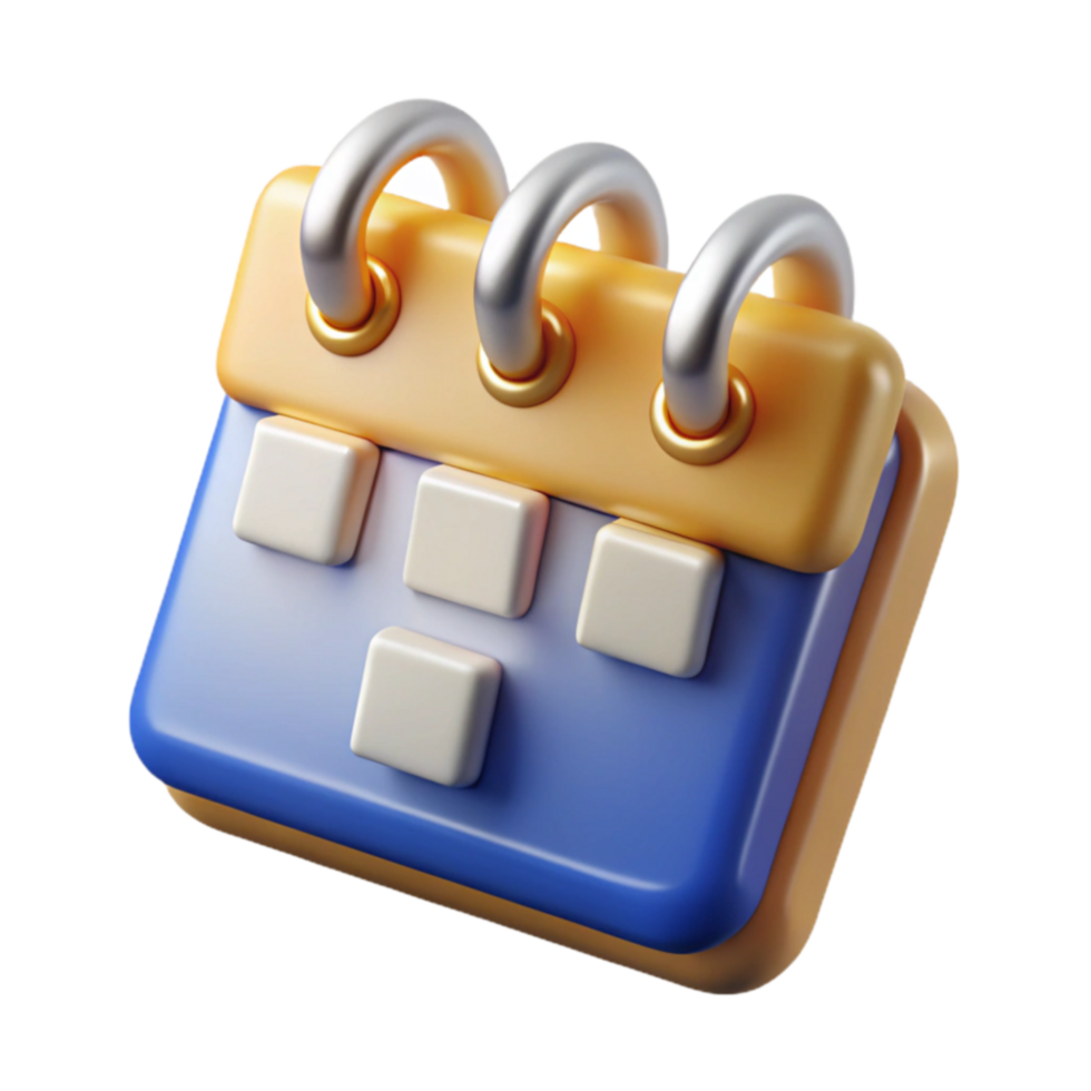 3D Calendar Icon Schedule, Reminder, Organizer, Appointment, Date, Planning, Time Management, Event png