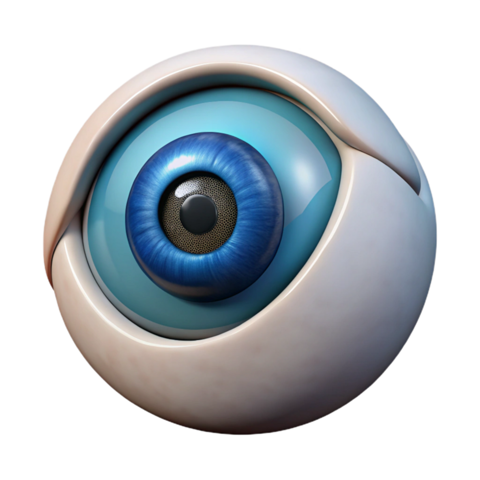 Cybernetic Eye Advanced 3D Rendering of Artificial Vision png