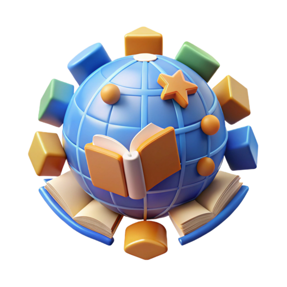 Global Education Books, Learning, and Growth png