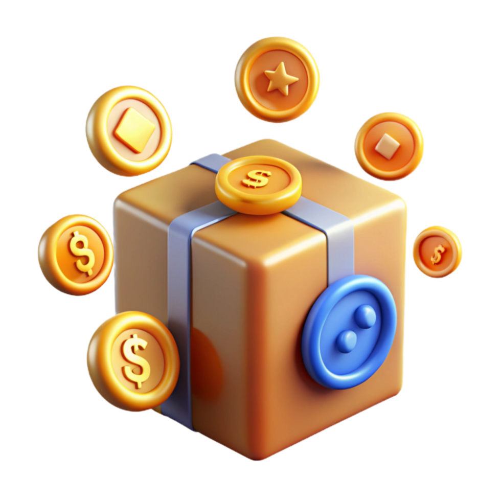 Reward Box Earn Virtual Currency, Unlock Achievements png