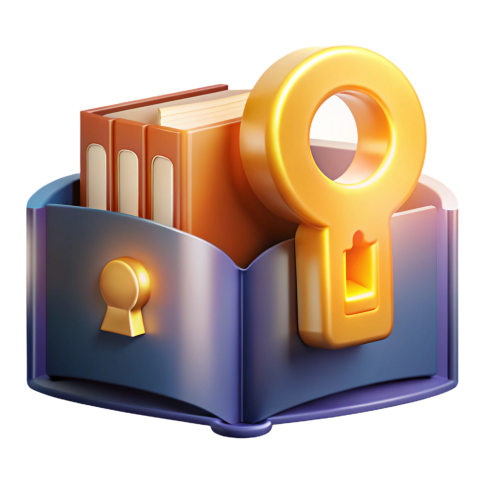 Unlocking Knowledge A Digital Book Key png