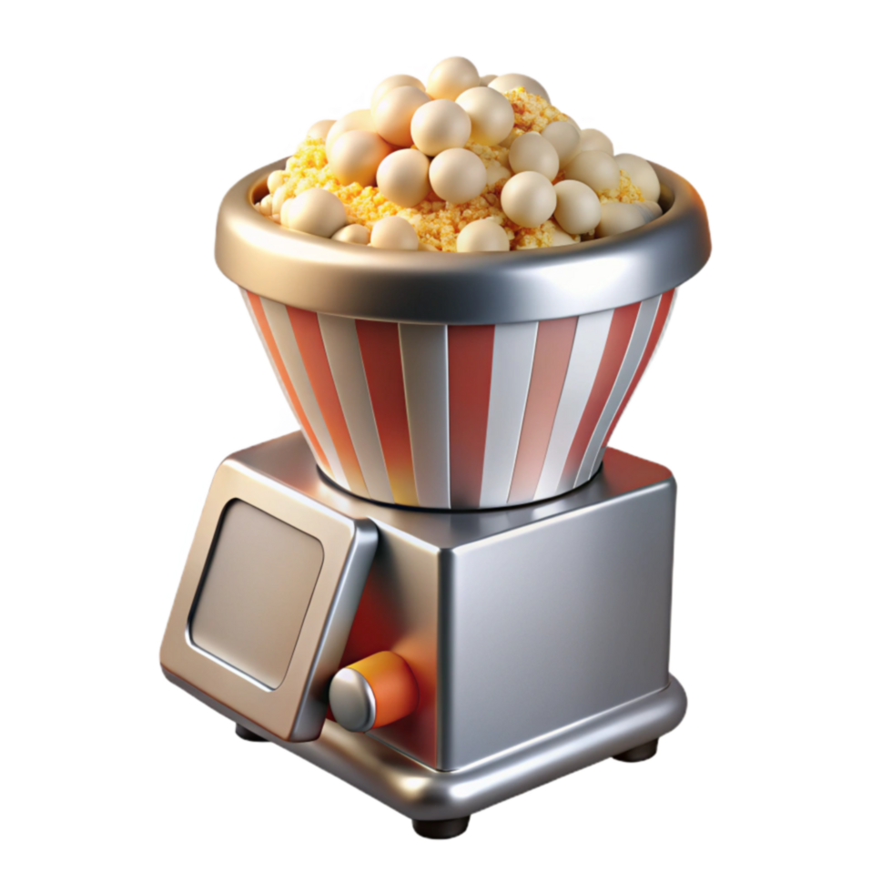 Retro Candy Dispenser with Striped Hopper png