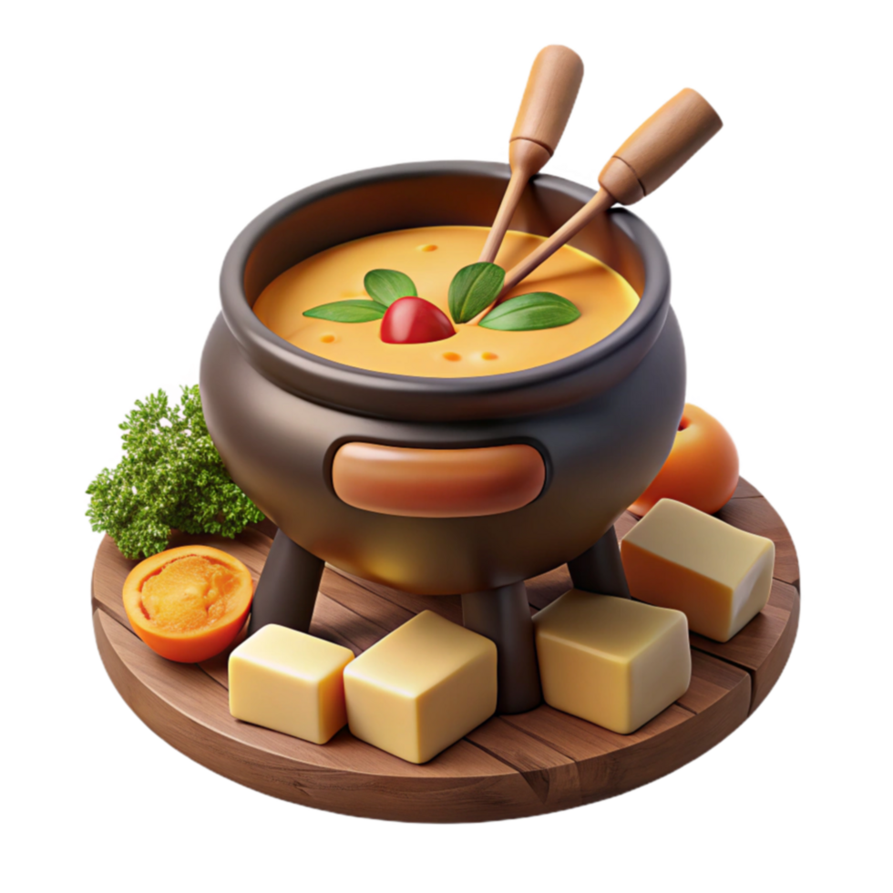 Creamy Cheese Fondue Recipe A Delicious Dipping Delight png