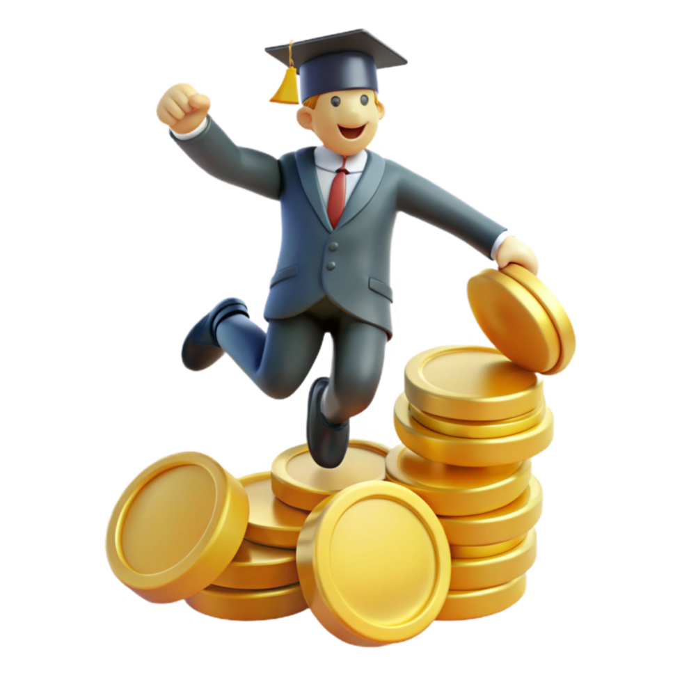 Graduate s Financial Success Achieving Wealth After Graduation png