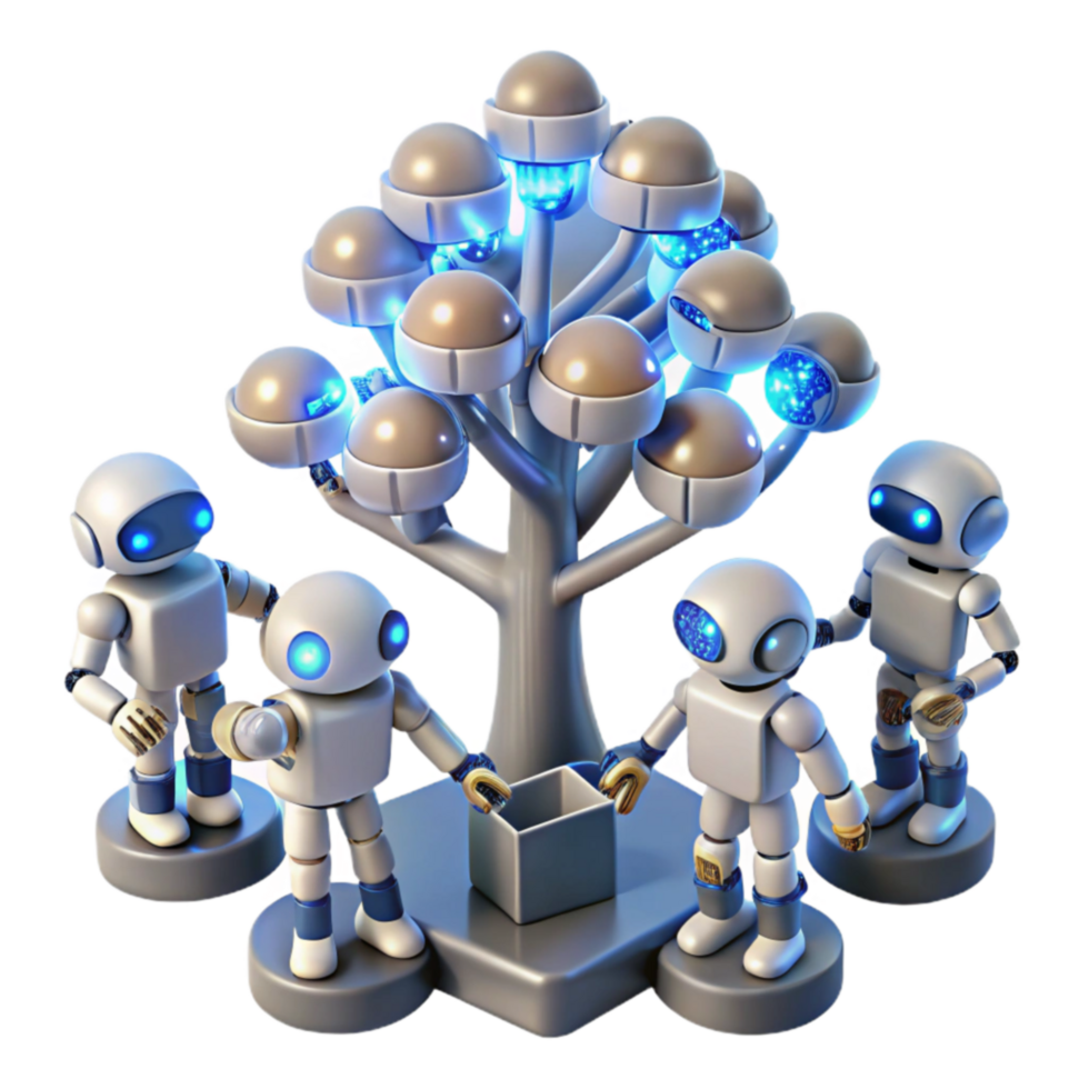 Collaborative Robots Decentralized Network AI Teamwork Data Sharing png