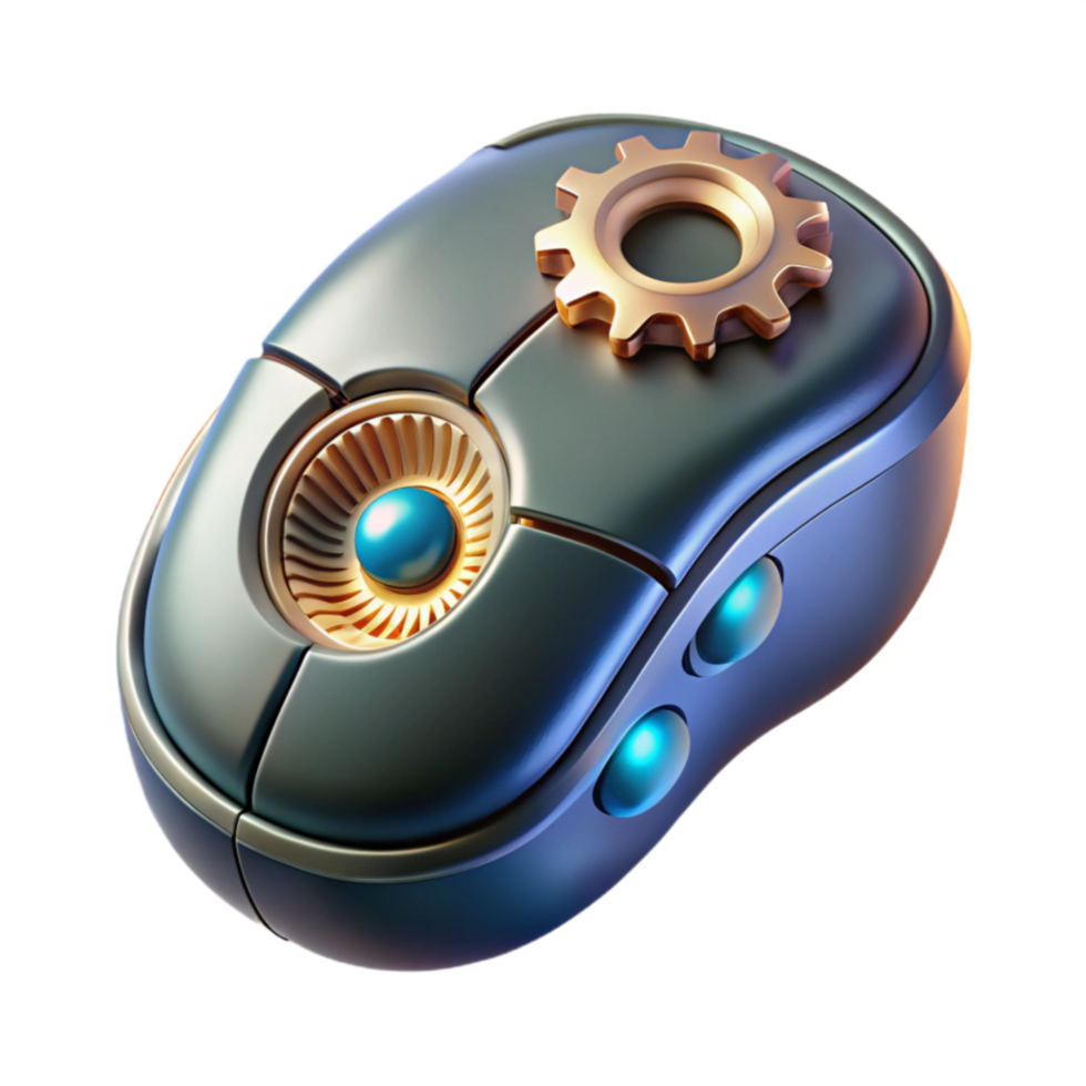 Futuristic Computer Mouse Mechanical Design, Advanced Technology png
