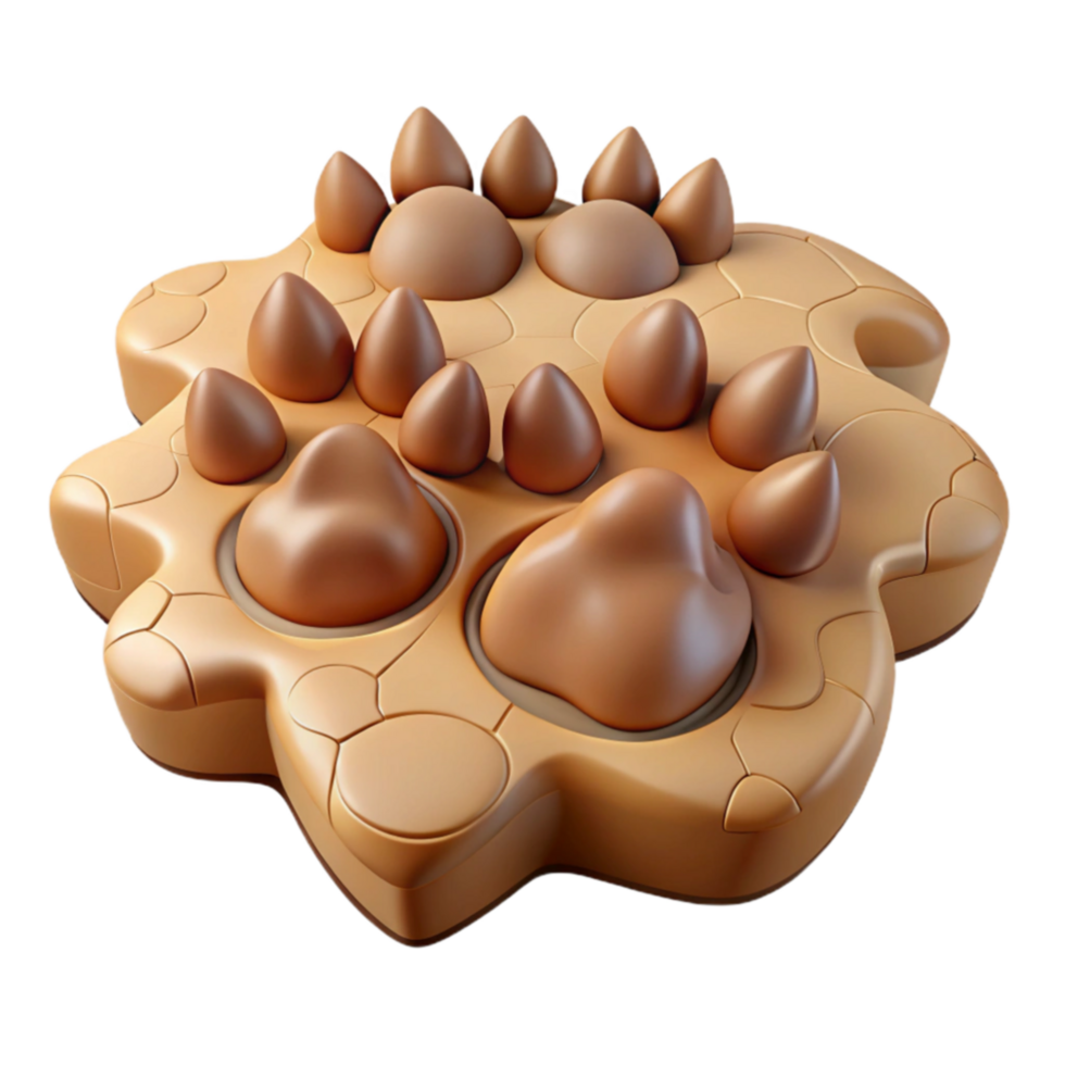 3D Puzzle Animal Paw Design Sensory Toy png