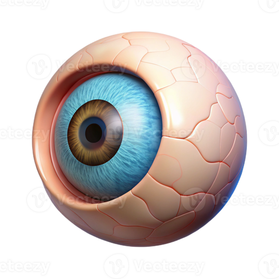 3D Eye Render Realistic Iris and Sclera png
