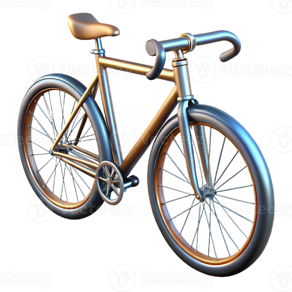 3D Illustration of a Bike png
