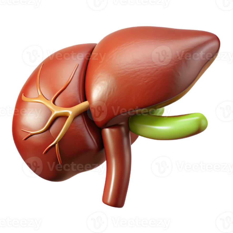 3D Illustration of a Liver png