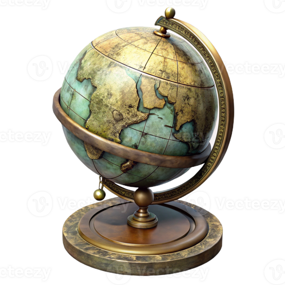 Vintage Globe Illustration png