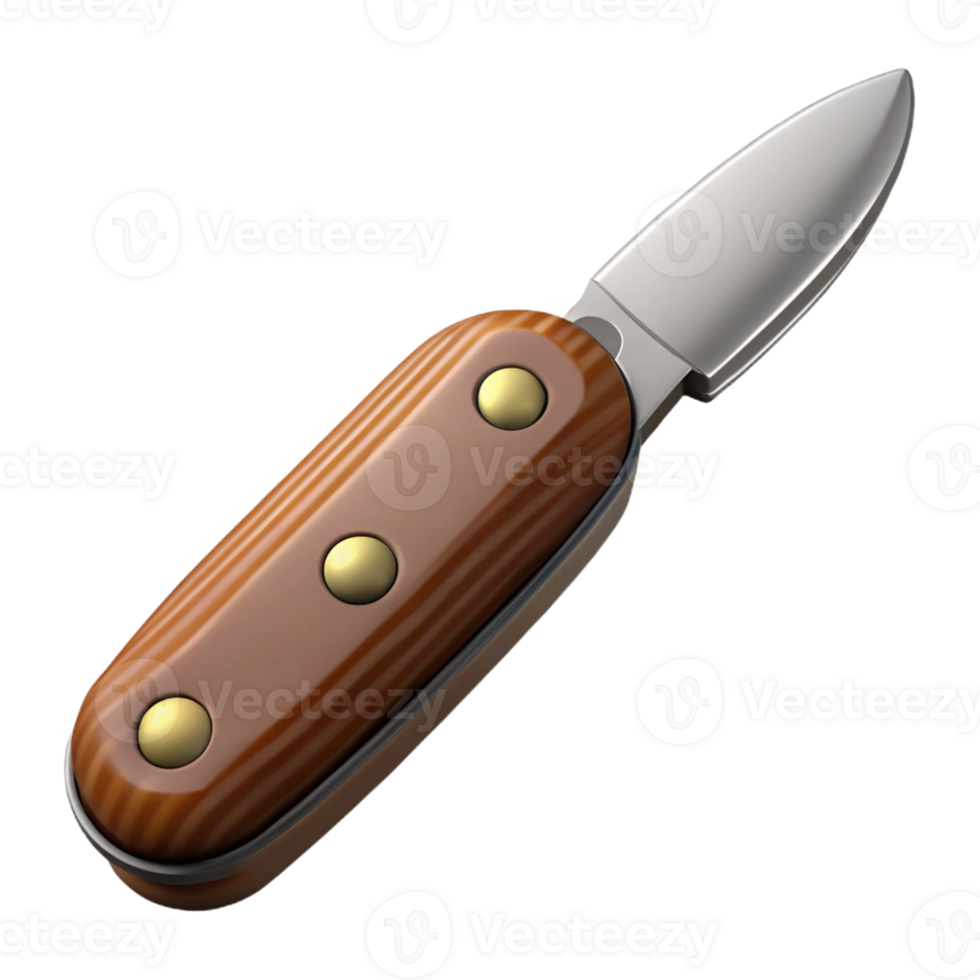 3D Render of a Pocket Knife Illustration png