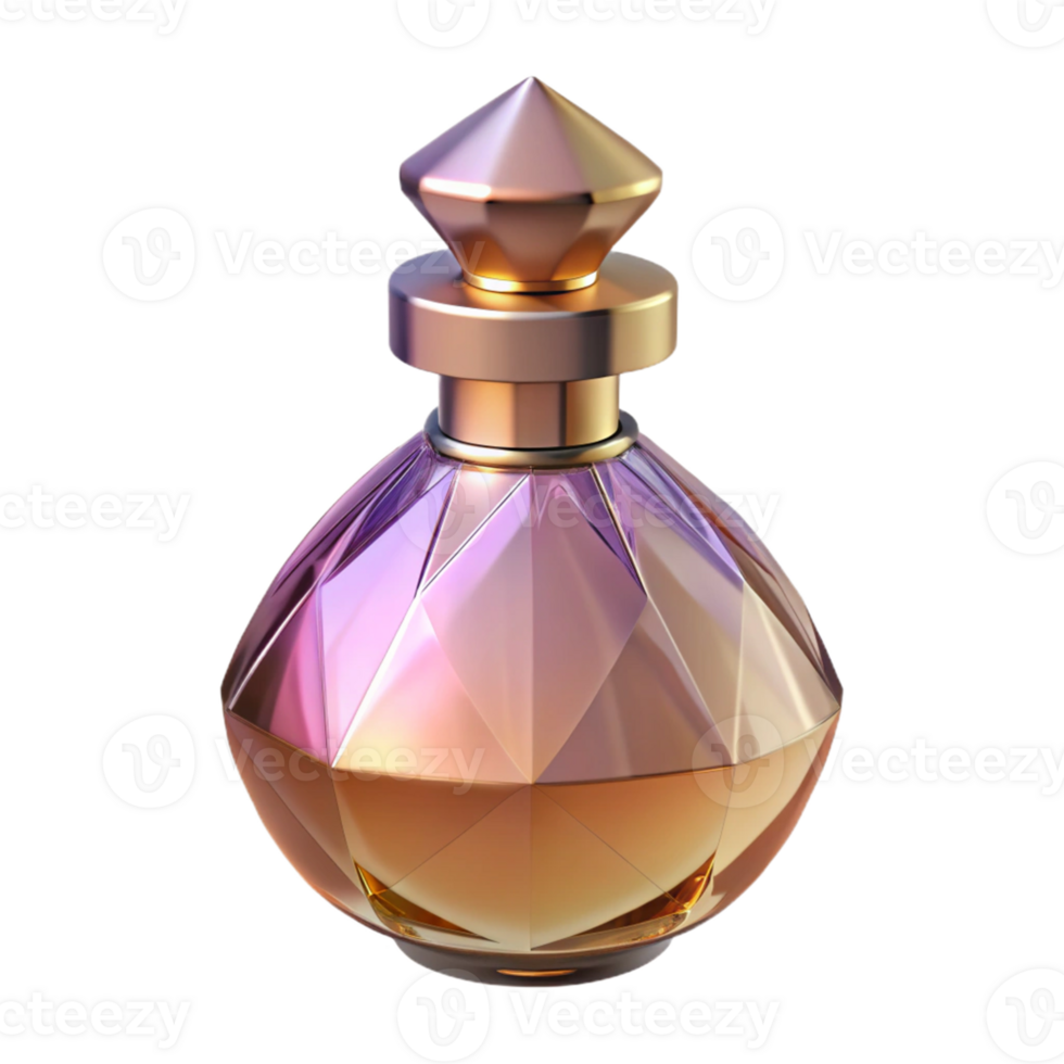 3D Render Gemstone Perfume Bottle png