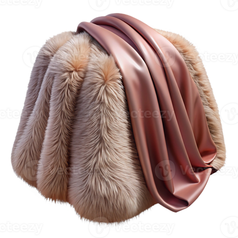 Brown Fur and Satin Fabric Texture png