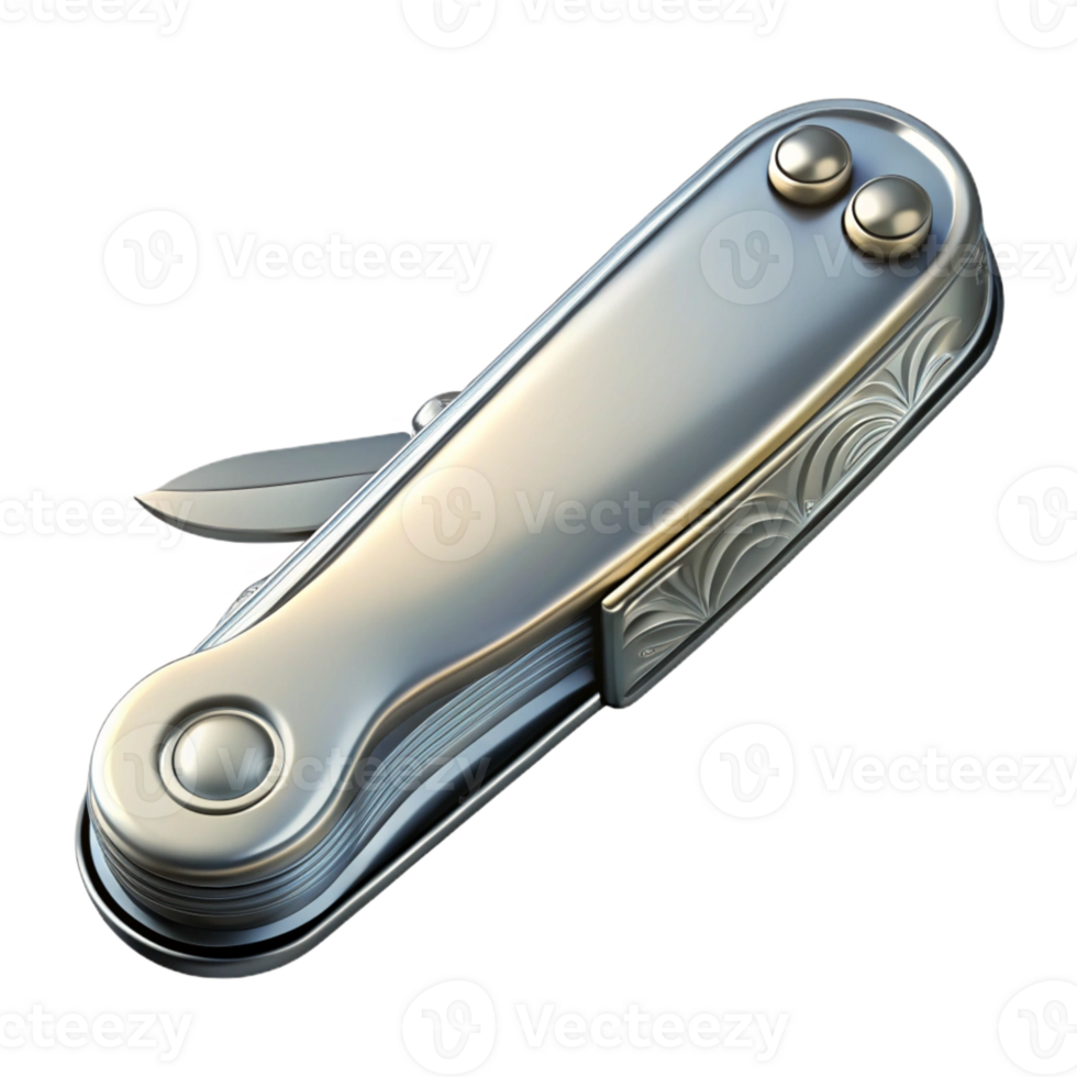 Metallic Multi-Tool with Folding Blades png