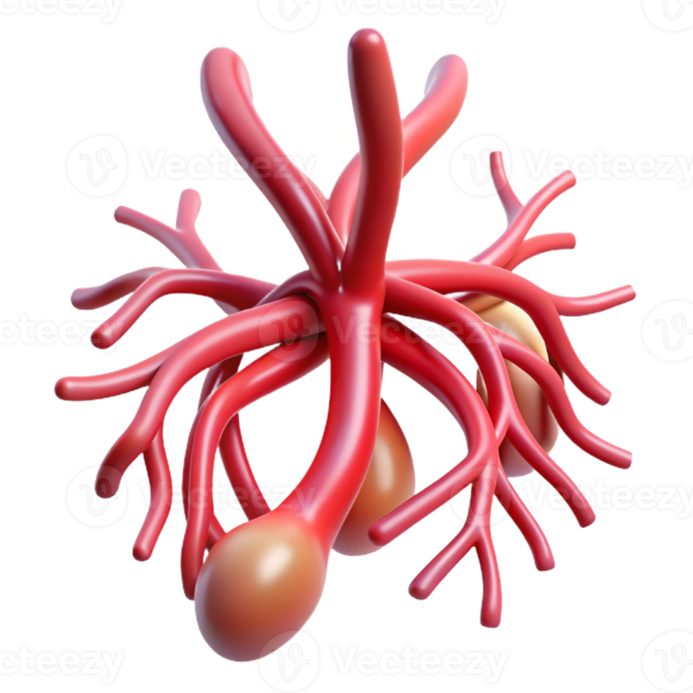 3D Render of a Biological Structure png