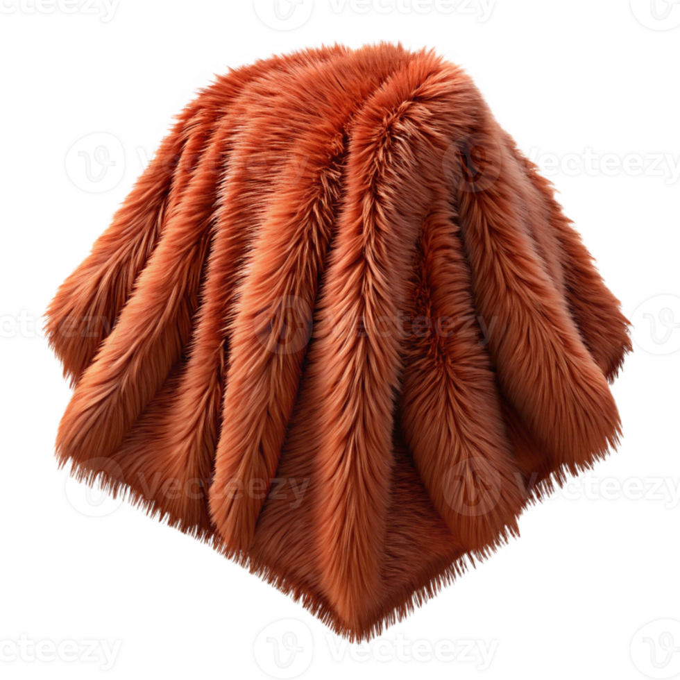 Orange Furry Fabric Texture png