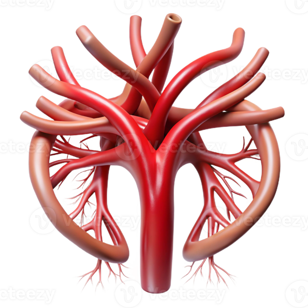 3D Renal Artery Illustration png