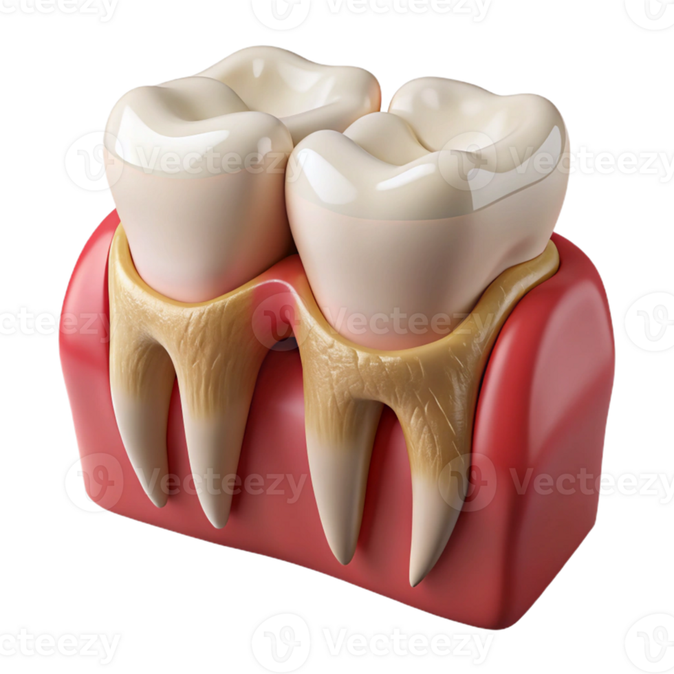 Gum Recession Tooth Root Exposed png