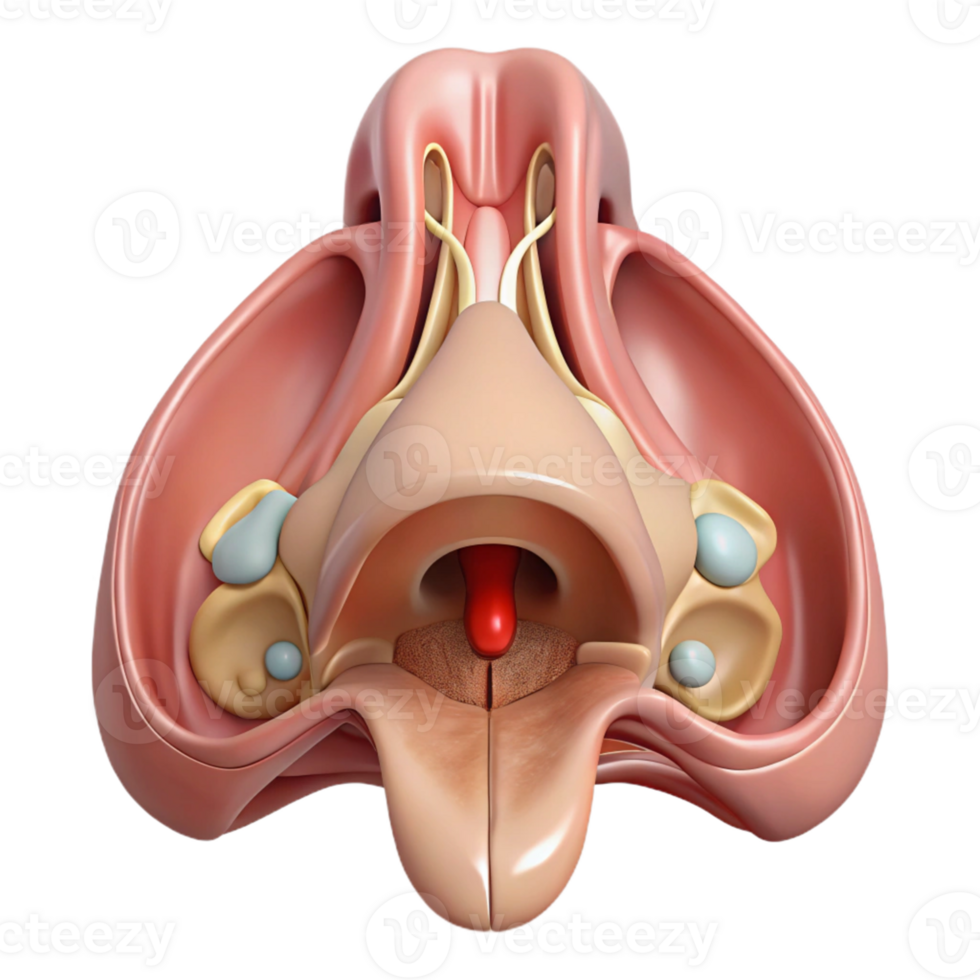 3D Model of Nasal Cavity Anatomy png