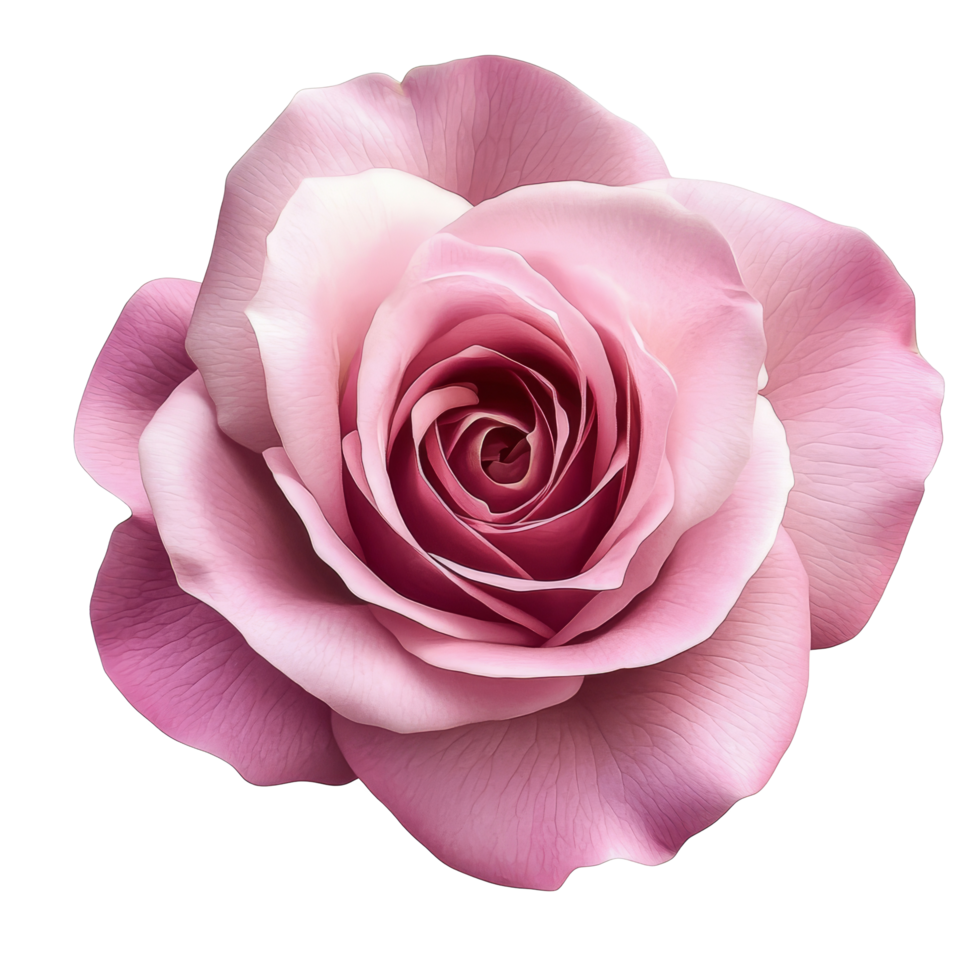 A delicate pink rose blooms elegantly against a soft backdrop, showcasing its intricate petals and natural beauty, Pink rose isolated png