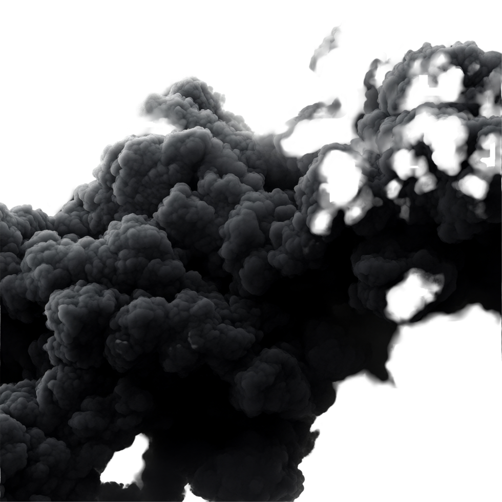 Black clouds gather ominously against a bright transparent backdrop, creating a striking contrast, black clouds on transparent background png