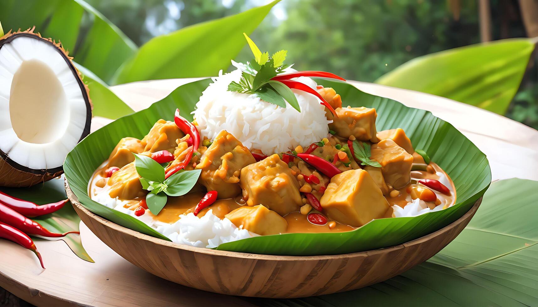 Cambodian Amok Fish Curry photo