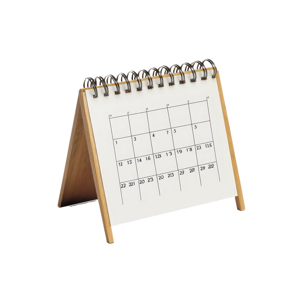 Table calendar for December displayed on a transparent background, showcasing dates and layout for month planning, table calendar 2023 december isolated on transparent background png