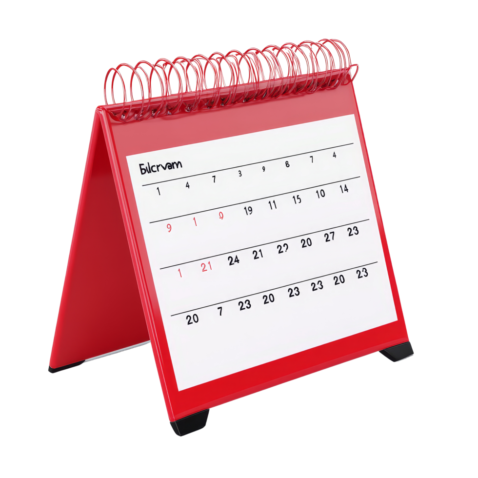 Table calendar for February displayed on a clean transparent background, highlighting dates and layout, table calendar 2023 february isolated on transparent background png