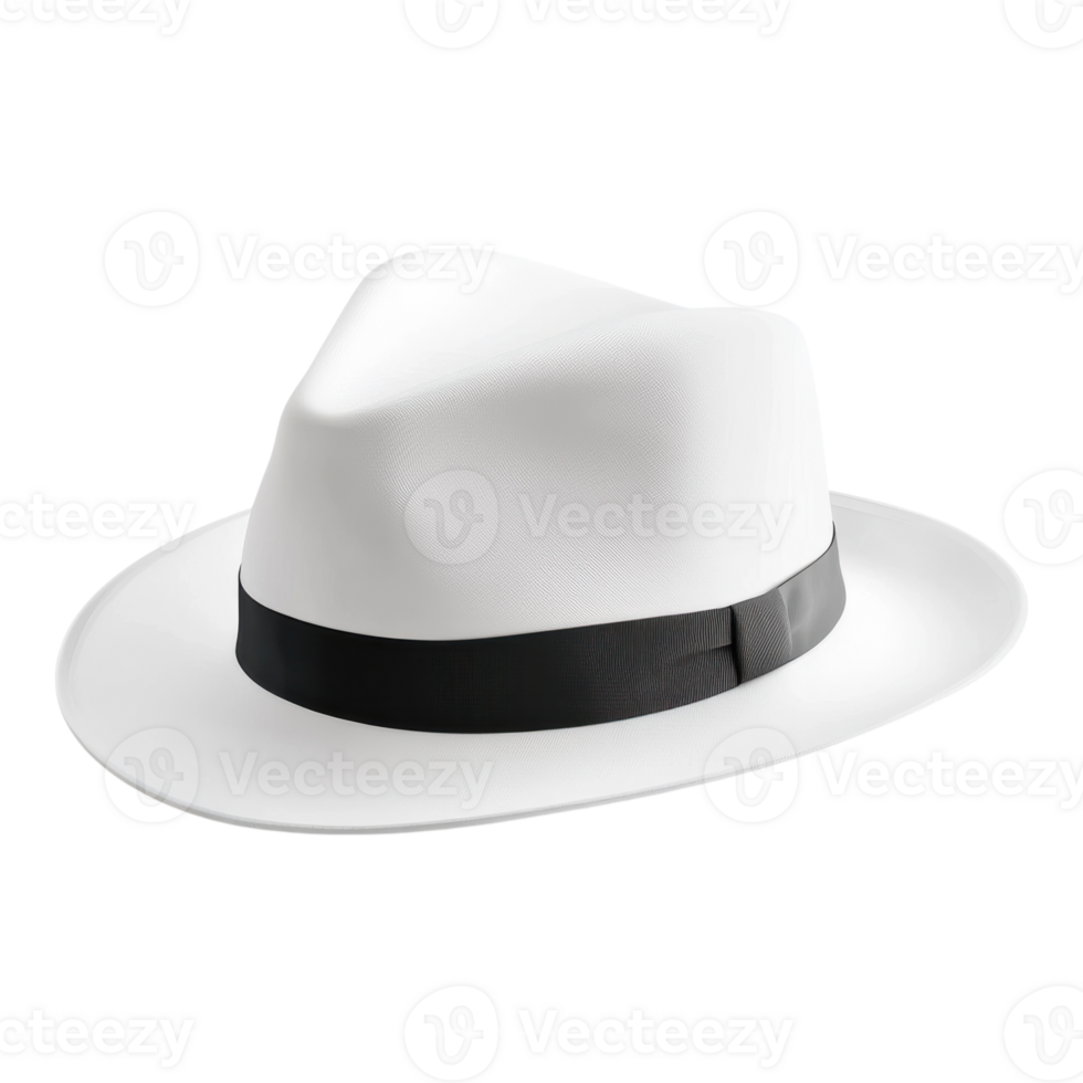 White Hat Isolated on White Background on transparent background. png