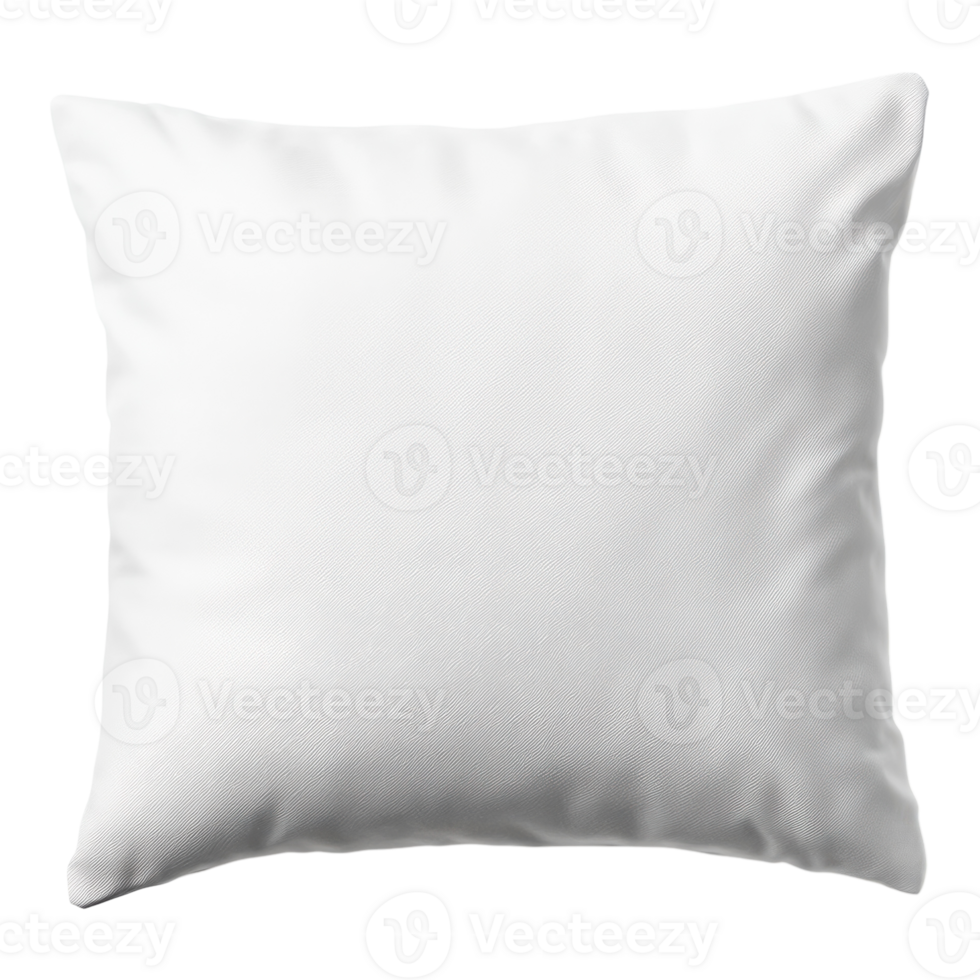 Soft White Pillow Texture on transparent background. png