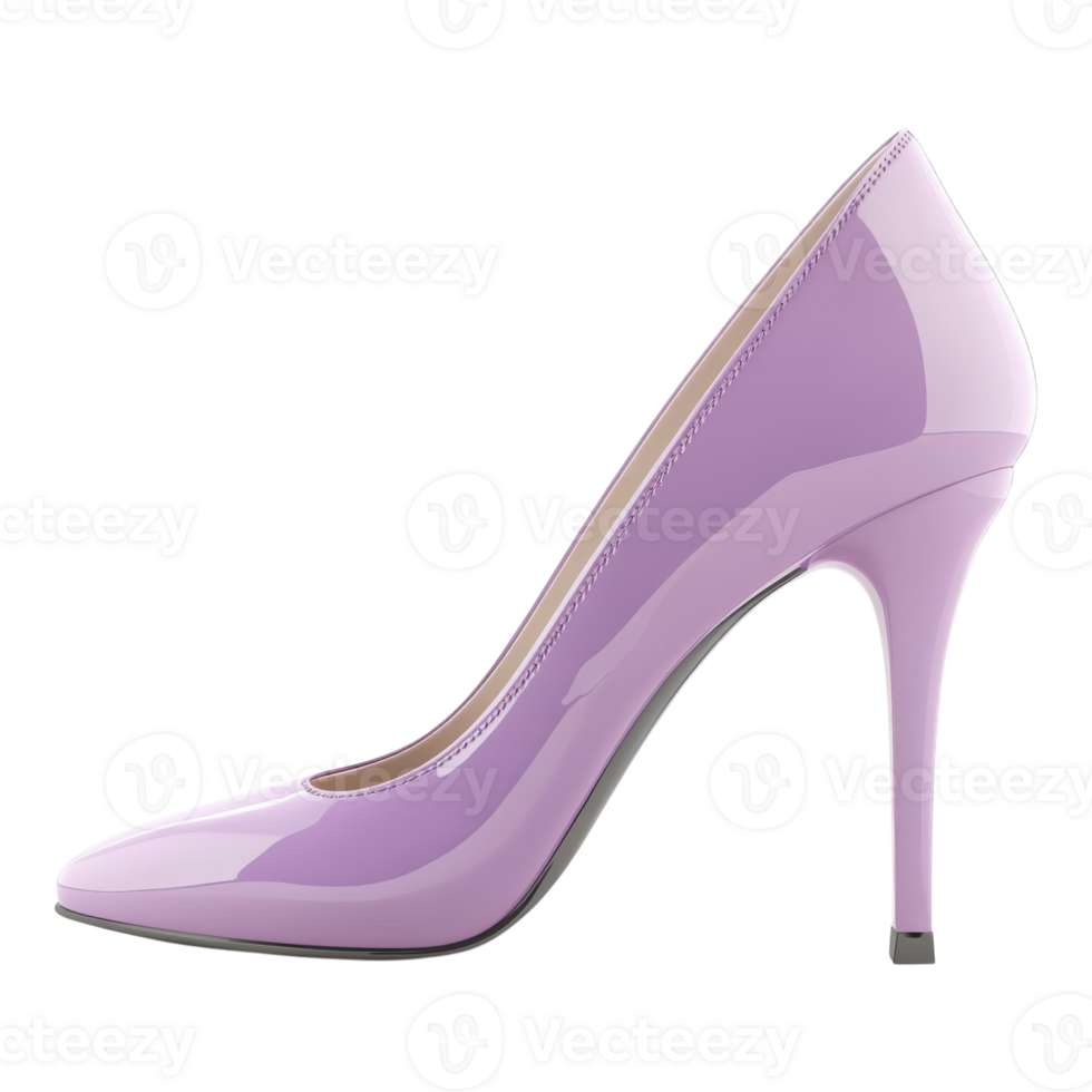 Elegant High Heel Shoe on White on transparent background. png