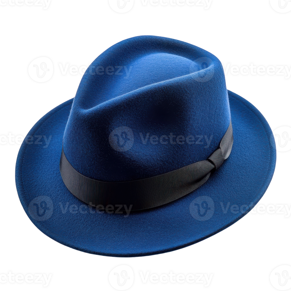 Blue Hat on White Background on transparent background. png