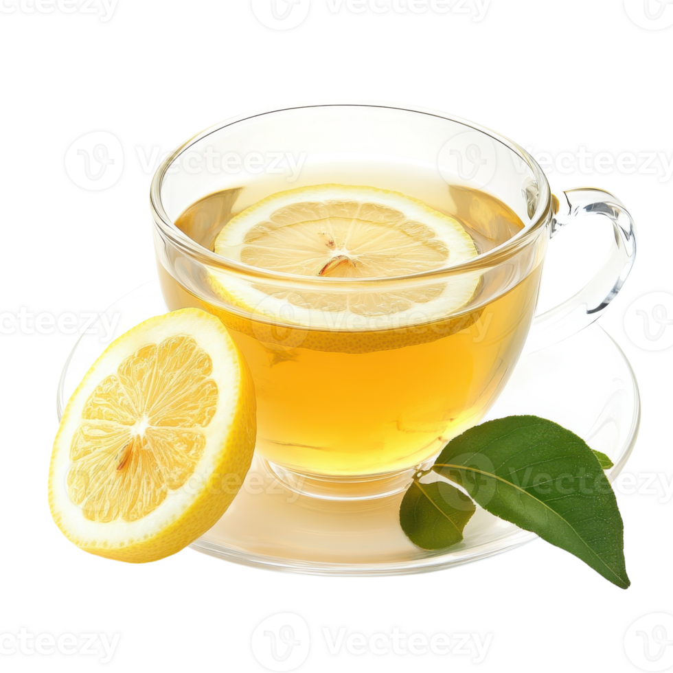 Refreshing Lemon Tea A Perfect Summer Drink on transparent background. png