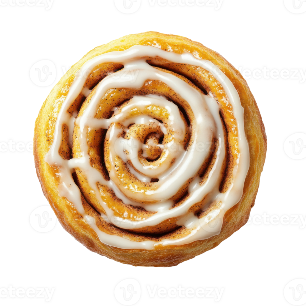 Delicious Cinnamon Roll Image on transparent background. png
