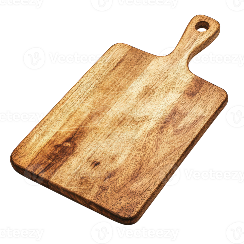 Kitchen Cutting Board Mockup on transparent background. png